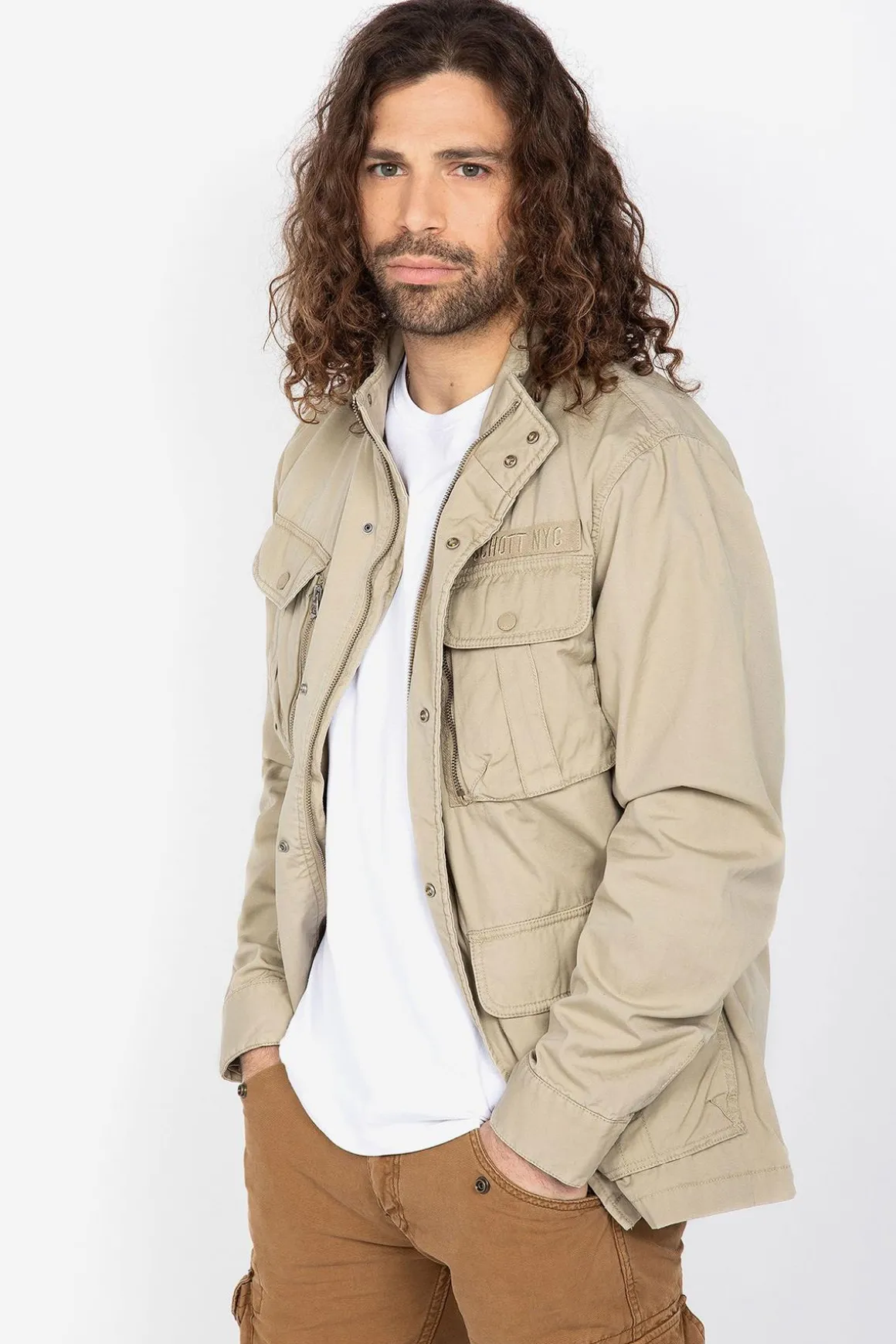 Blouson Homme Schott M1941X Lt Beige