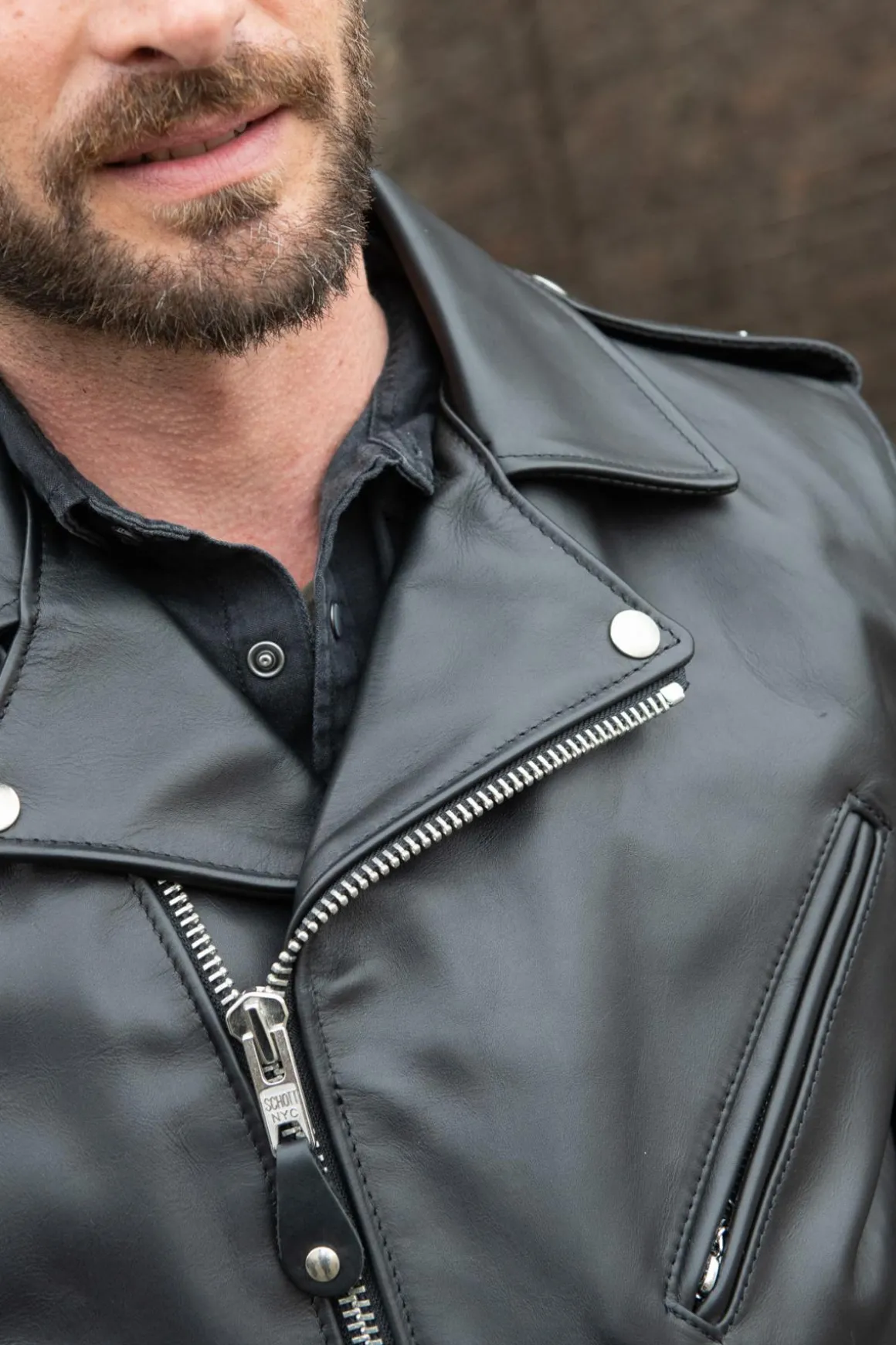 Blouson Homme Schott 613 Noir