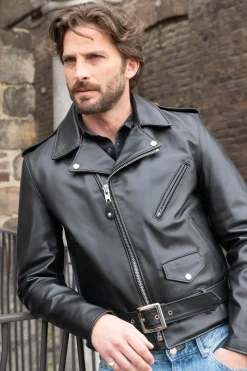Blouson Homme Schott 613 Noir