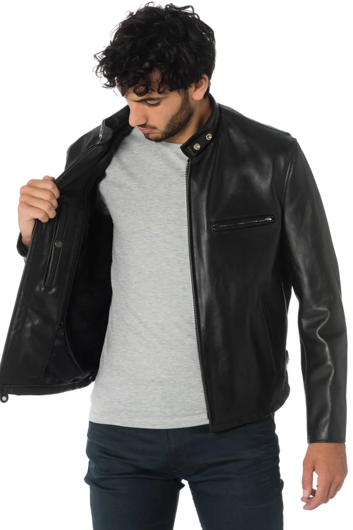 Blouson Homme Schott 141 Noir