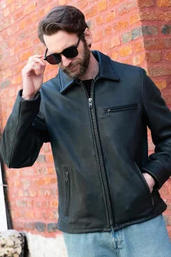 Blouson Homme Schott P693 Black