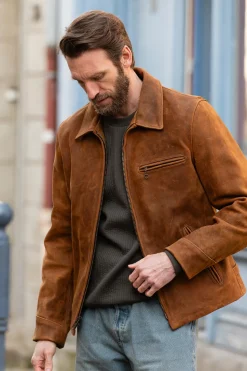 Blouson Homme Schott P673 Brown