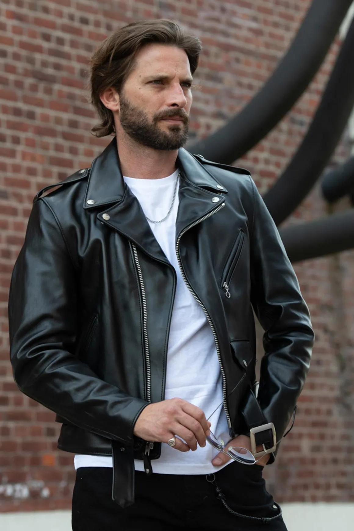 Blouson Homme Schott Perf 618 Noir