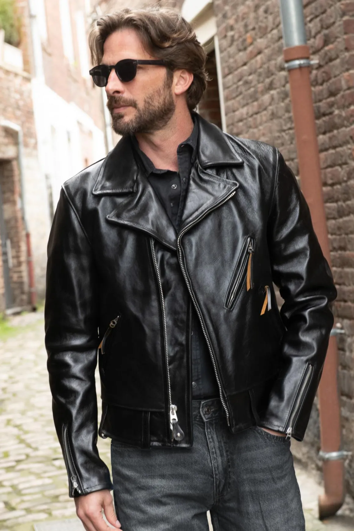 Blouson Homme Schott P617H Black