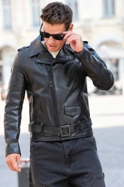 Blouson Homme Schott P613S Black