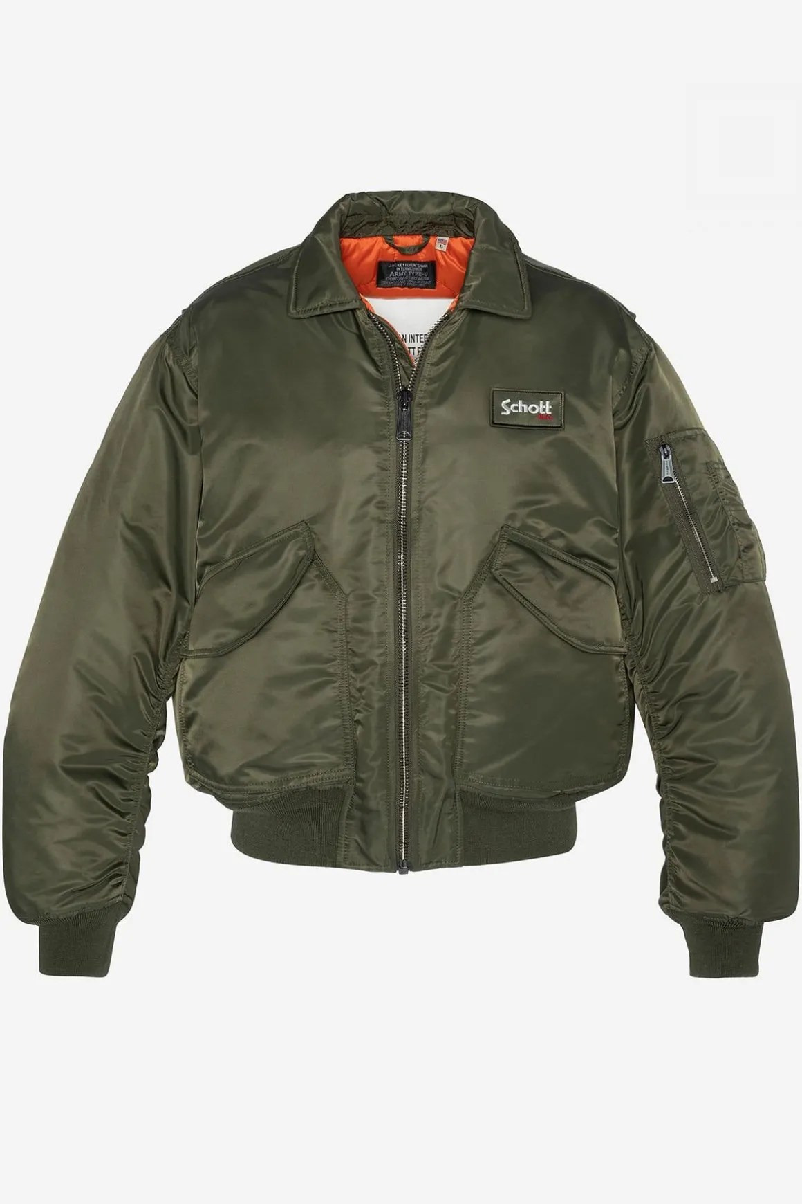 Blouson Homme Schott 21090Rs Army Kaki