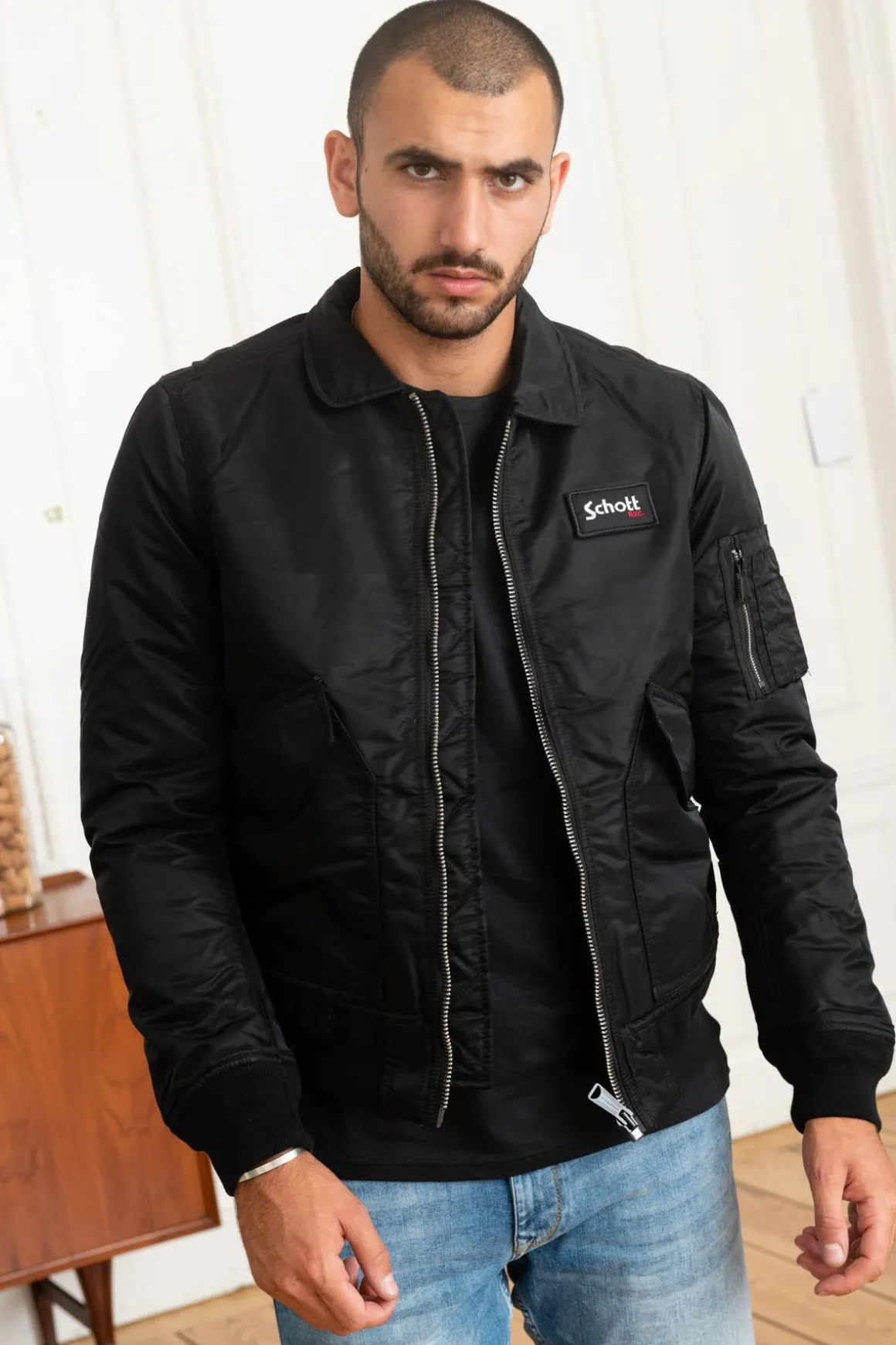 Blouson Homme Schott 210100Rs Black