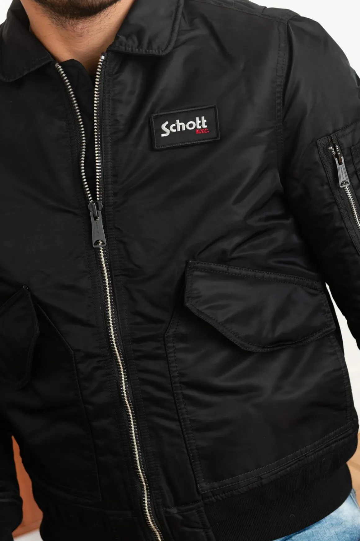 Blouson Homme Schott 210100Rs Black