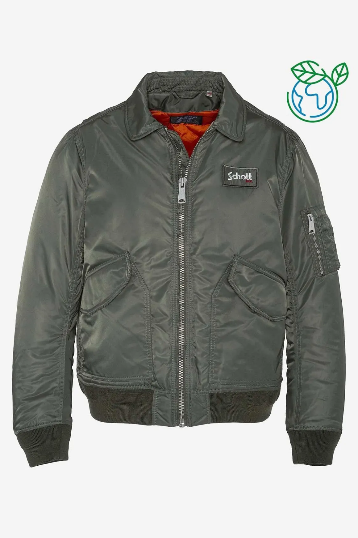 Blouson Homme Schott 210100Rs Sage Kaki