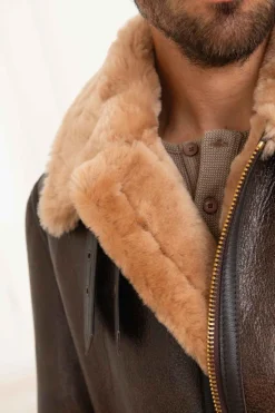 Blouson Homme Schott 257S Brown Gold