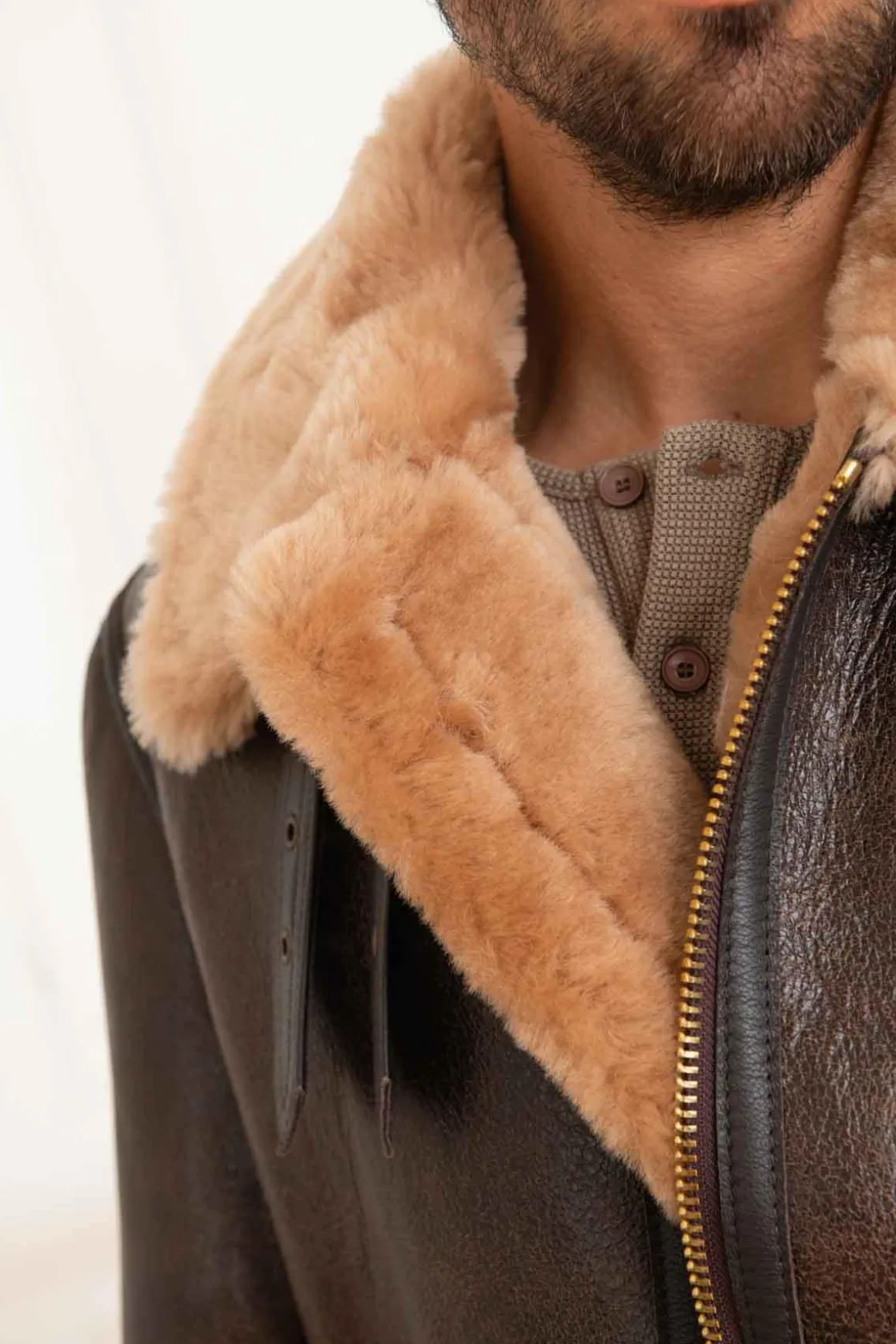 Blouson Homme Schott 257S Brown Gold