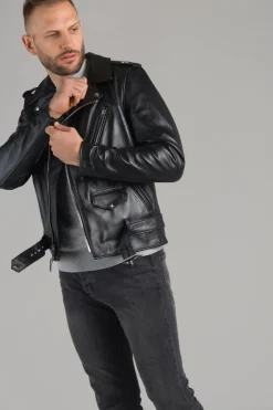 Blouson Homme Schott 613Sh Black