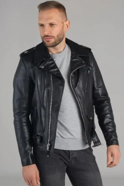 Blouson Homme Schott 613Sh Black