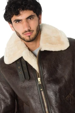 Blouson Homme Schott 257S Marron