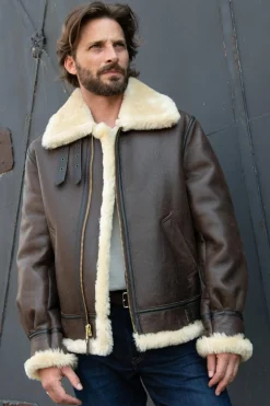 Blouson Homme Schott 257S Marron