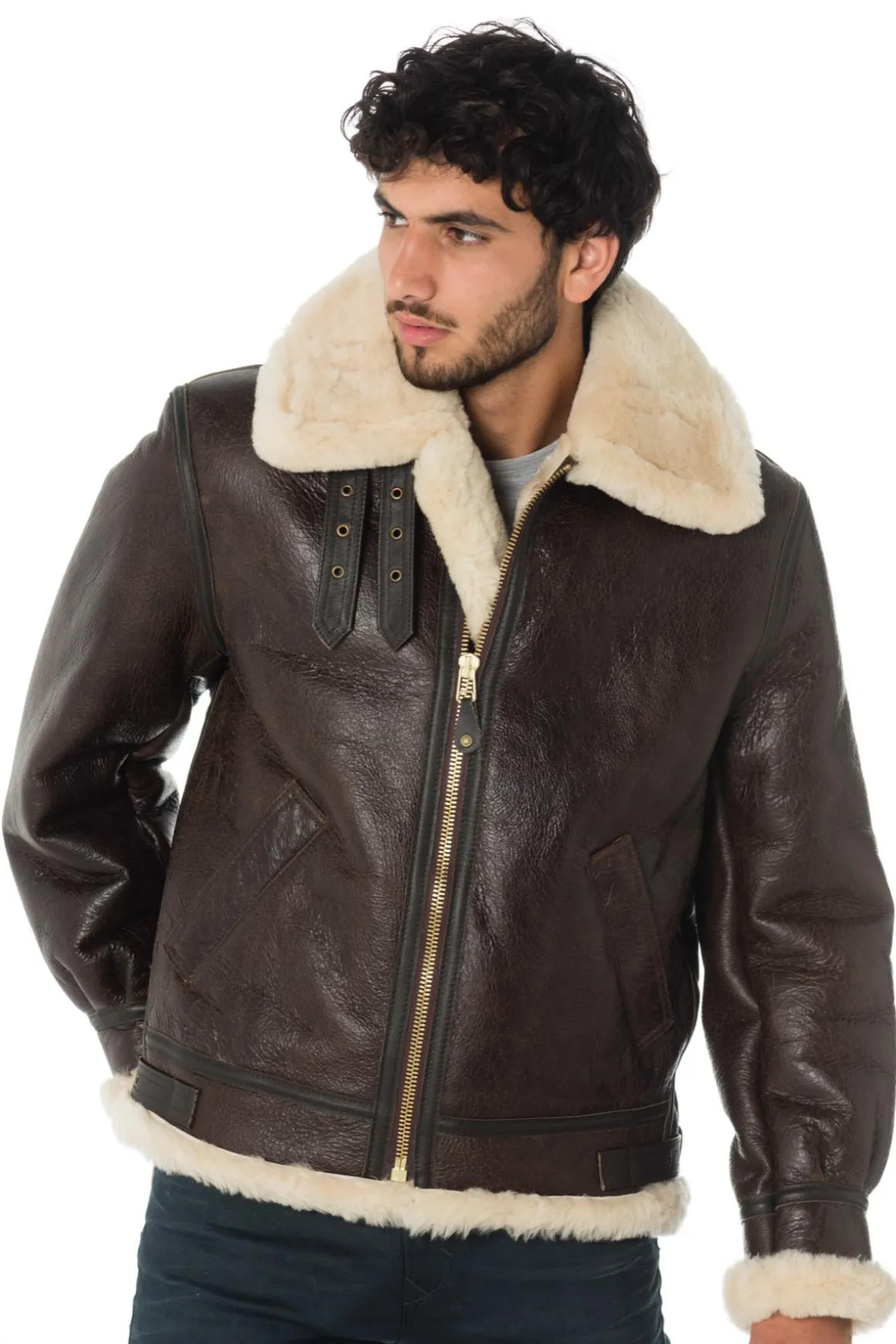 Blouson Homme Schott 257S Marron