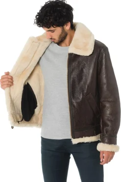 Blouson Homme Schott 257S Marron