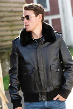 Blouson Homme Schott 184Sm Black