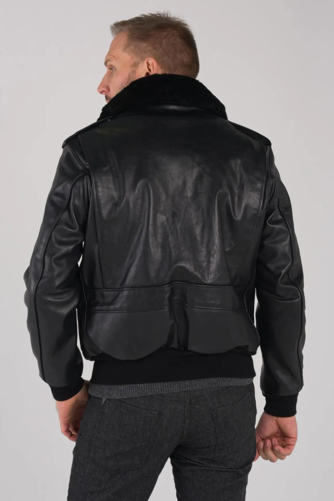 Blouson Homme Schott 184Sm Black