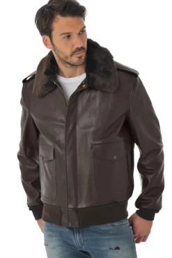 Blouson Homme Schott 184Sm Brown