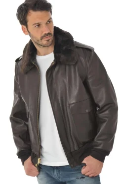 Blouson Homme Schott 184Sm Brown