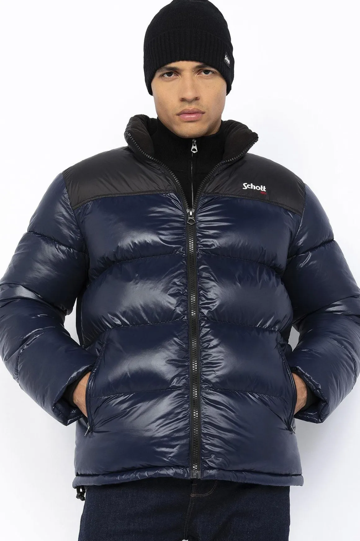 Blouson Homme Schott Union Navy