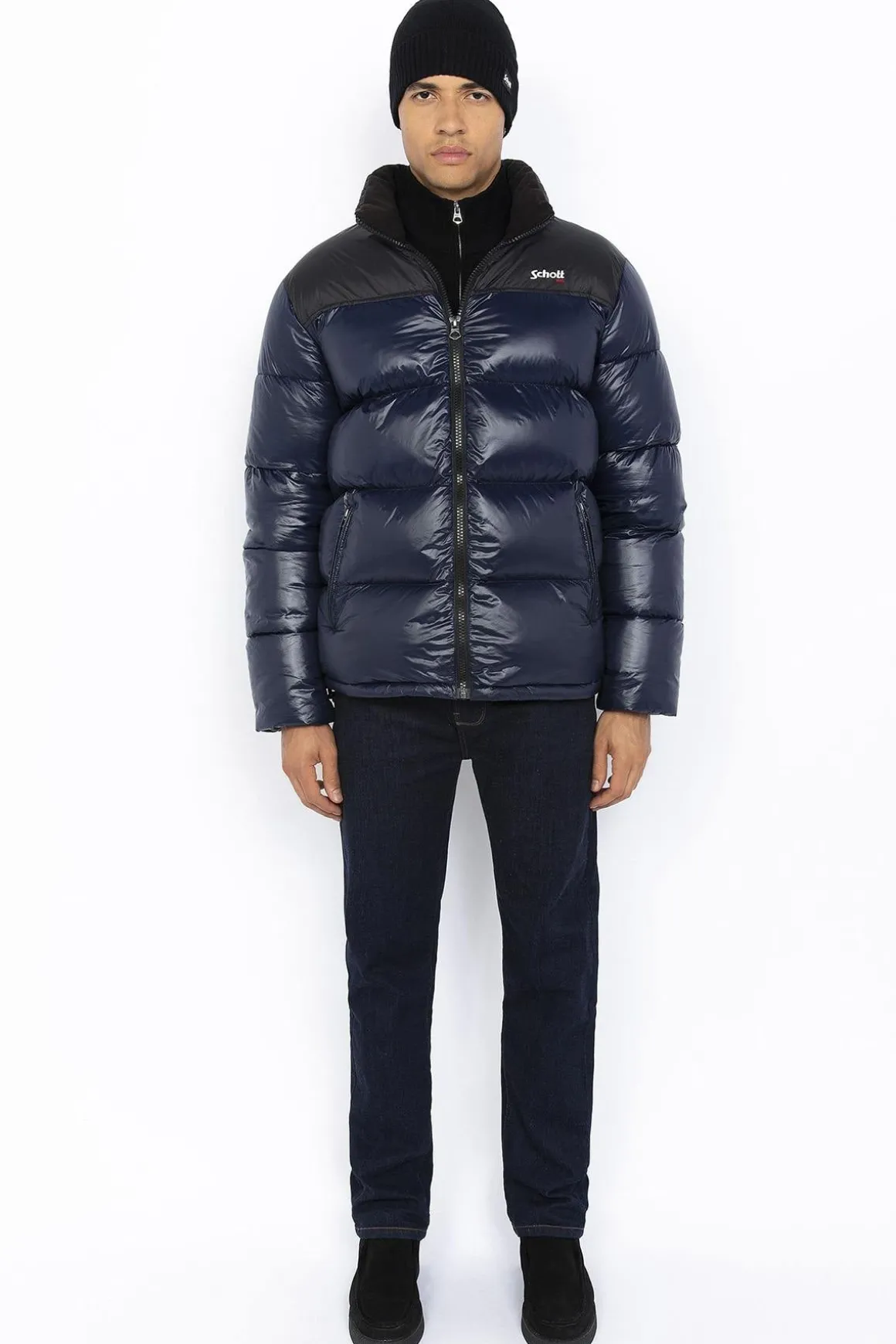 Blouson Homme Schott Union Navy