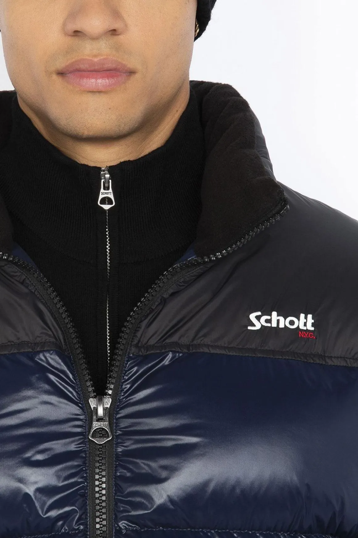 Blouson Homme Schott Union Navy
