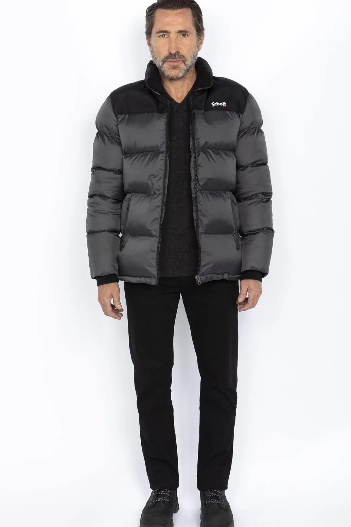 Blouson Homme Schott Utah Anthracite