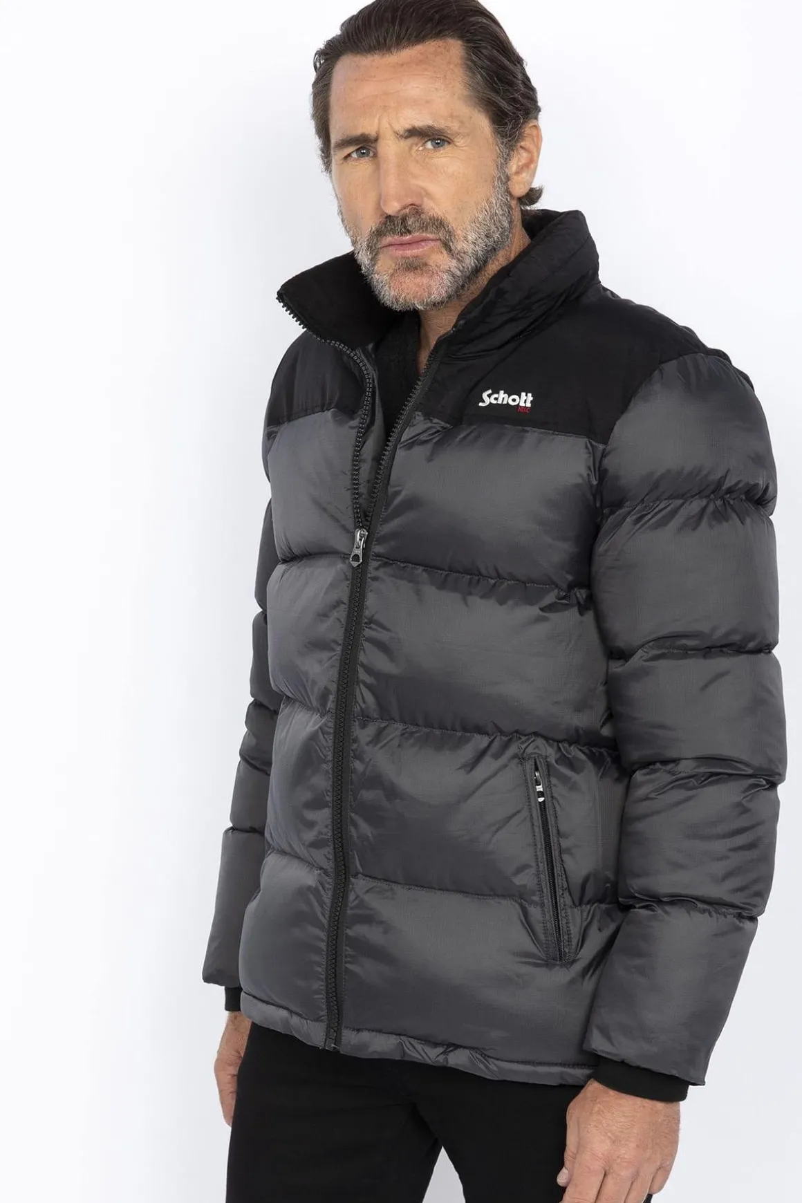 Blouson Homme Schott Utah Anthracite