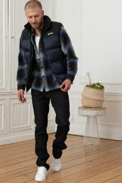 Blouson Homme Schott Utahv Navy