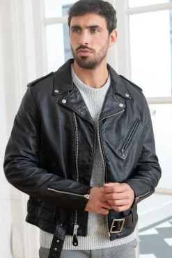 Blouson Homme Schott 626Vn Black