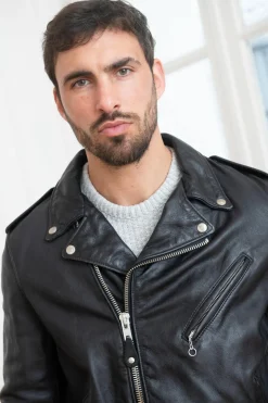 Blouson Homme Schott 626Vn Black