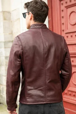 Blouson Homme Schott 530 Wine