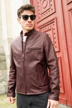 Blouson Homme Schott 530 Wine