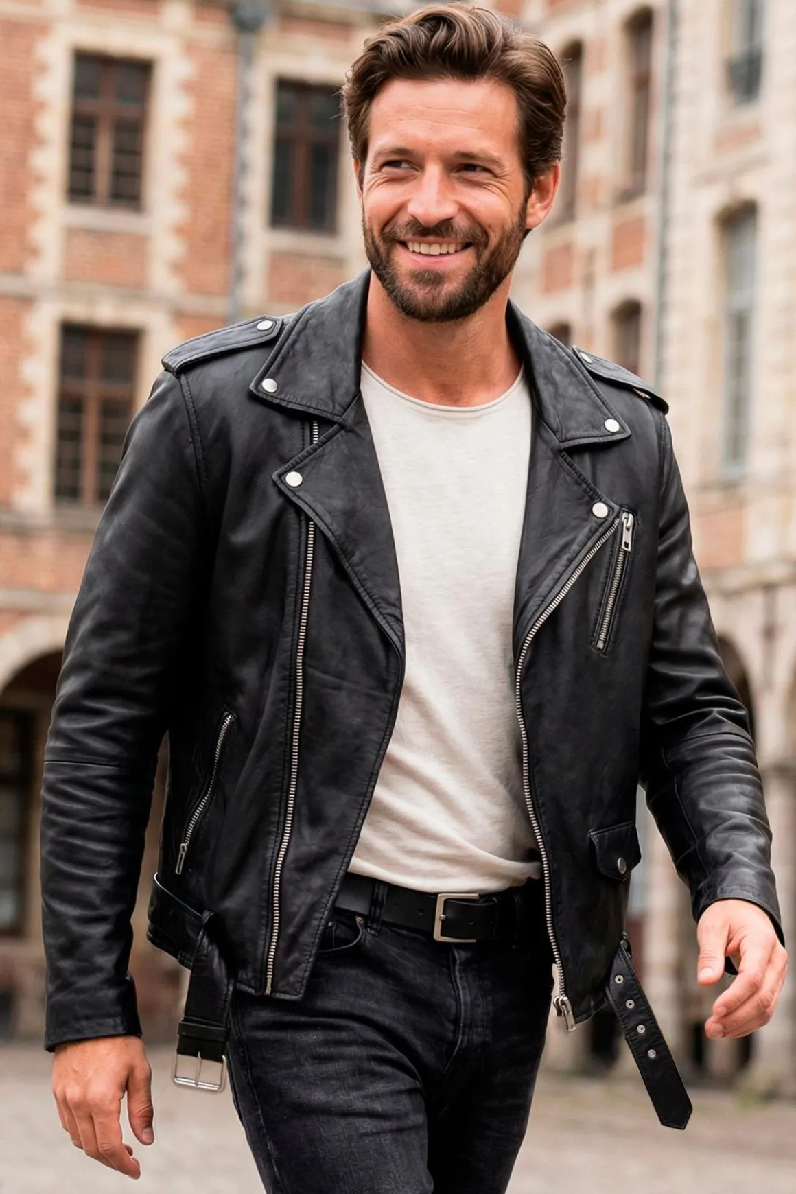 Blouson Homme Serge Pariente Rocker Black