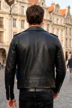 Blouson Homme Serge Pariente Rocker Black