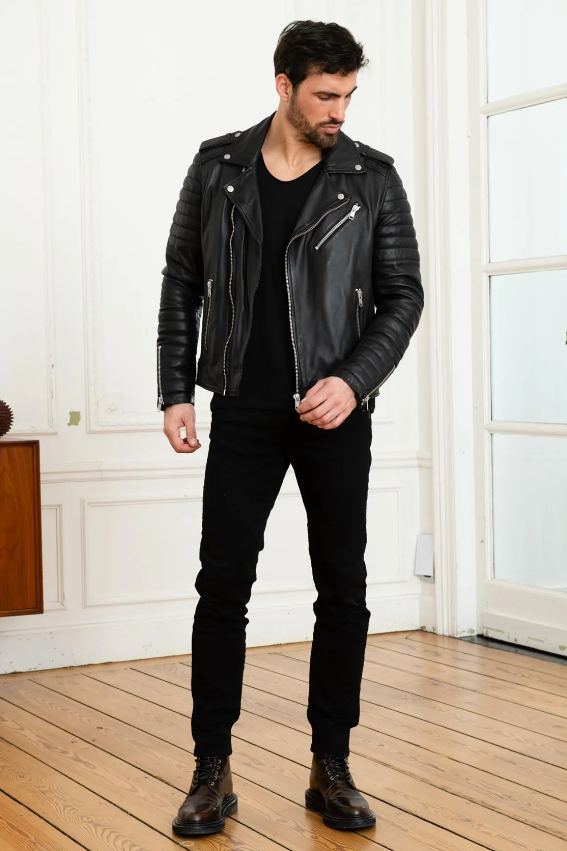Blouson Homme Serge Pariente Hipster Noir
