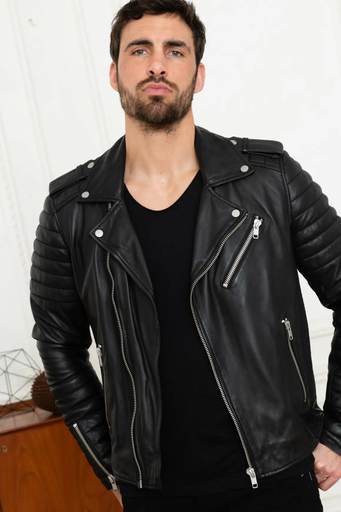 Blouson Homme Serge Pariente Hipster Noir