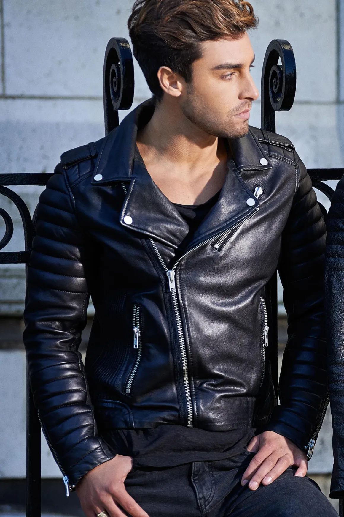 Blouson Homme Serge Pariente Hipster Noir