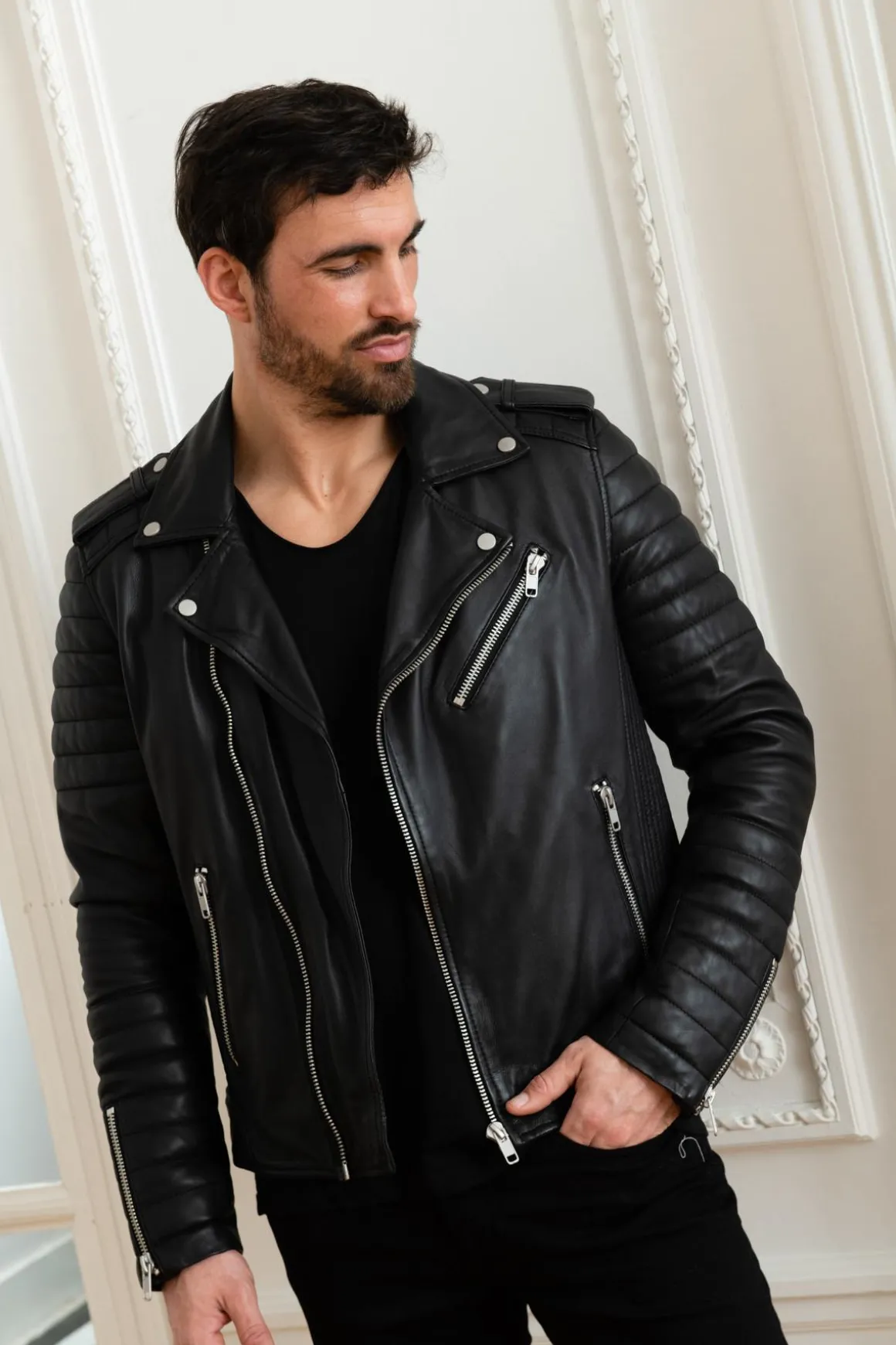 Blouson Homme Serge Pariente Hipster Noir