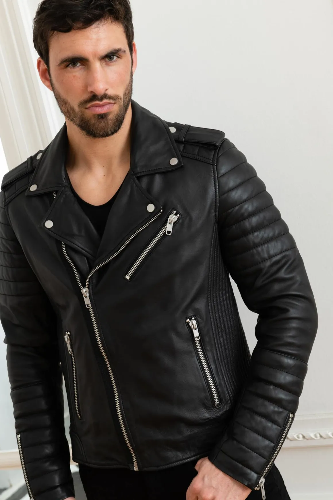 Blouson Homme Serge Pariente Hipster Noir