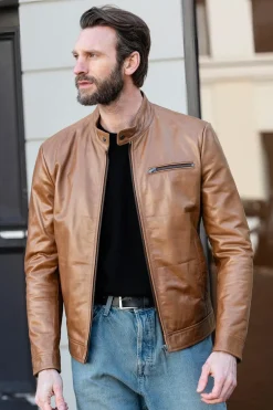 Blouson Homme Serge Pariente Retro Buffle Oxblood