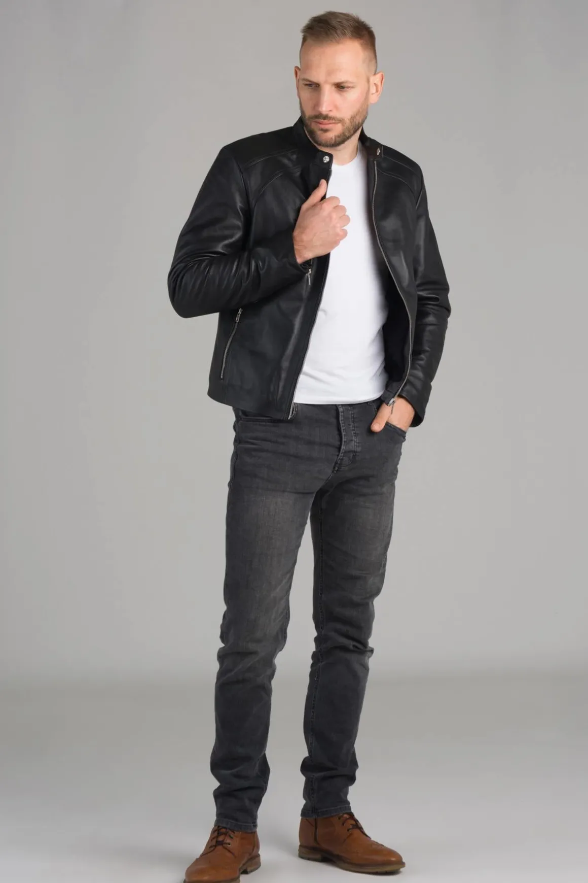 Blouson Homme Serge Pariente Leni Ag Noir