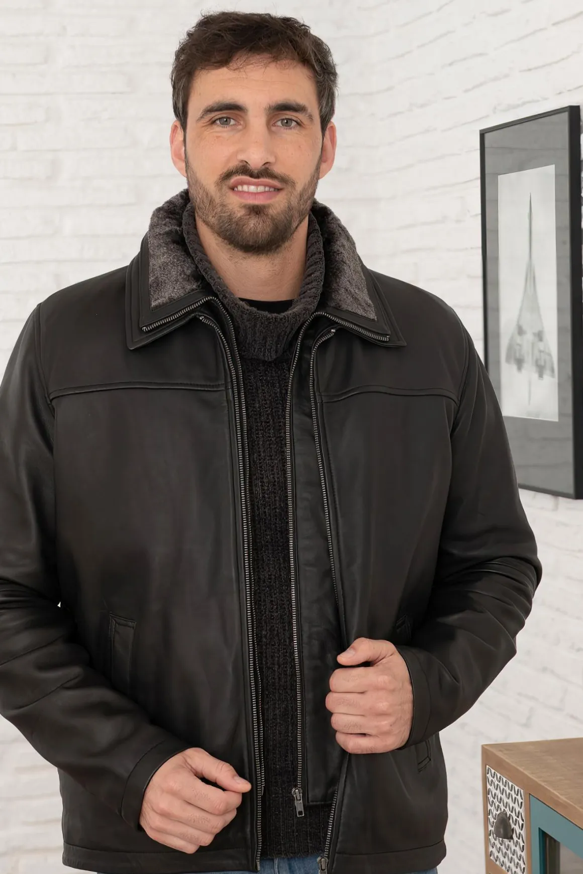 Blouson Homme Serge Pariente Blouson Cvn Black