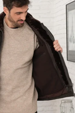 Blouson Homme Serge Pariente Blouson Cvn R.brown