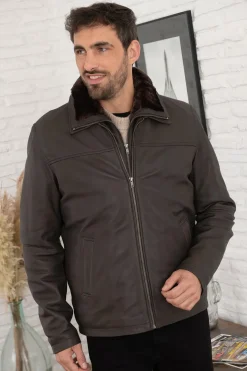 Blouson Homme Serge Pariente Blouson Cvn R.brown