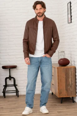 Blouson Homme Serge Pariente Sylvino Active Brown