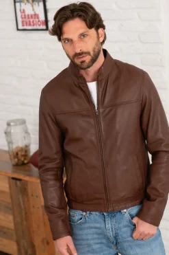 Blouson Homme Serge Pariente Sylvino Active Brown
