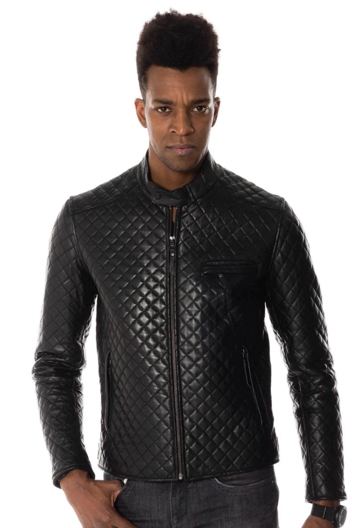 Blouson Homme Serge Pariente Top Man Quilt Black Zz